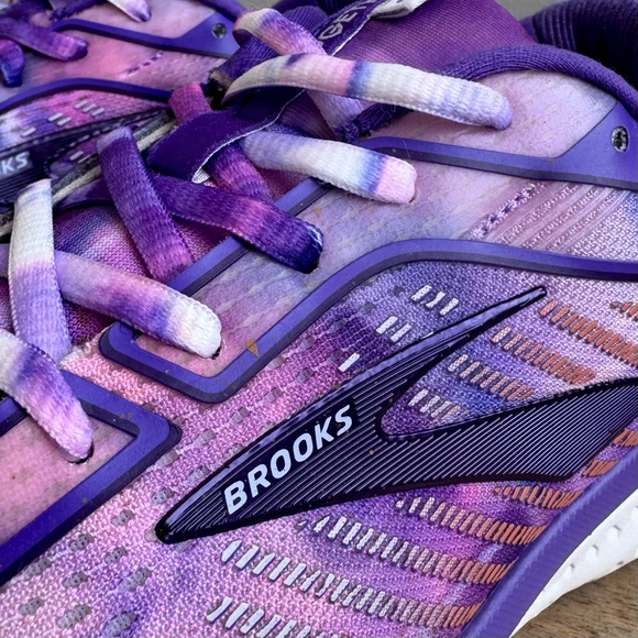 Brooks Women's Running Shoe Ghost Unity Together Purple Tie Dye Size 11 - Picture 4 of 13